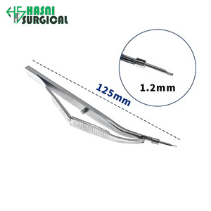 Juego de Instrumentos Manuales de Acero Inoxidable para Trabeculectomía, Punzón Curvo con Ancho de Mordida de 0.8 mm, Instrumentos Quirúrgicos Oftálmicos - Product Image 3