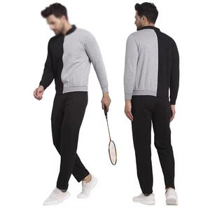 Sweat à capuche athlétique de sport en polaire de haute qualité pour hommes et pantalons de jogging surdimensionnés deux pièces survêtement d'hiver - Product Image 1