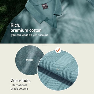 Chemise à col Johnny moderne pour hommes, conçue pour les tenues décontractées, offrant une liberté de mouvement et un look élégant. - Product Image 5