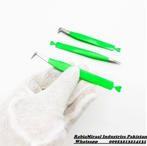 Pince à cils en acier inoxydable écologique avec logo personnalisé pour extensions de cils, poignée en forme de cœur, pour faux cils en fibre - Product Image 2