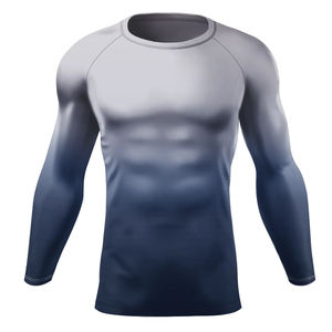 Camiseta de Manga Larga para Hombre, Protección UV, Secado Rápido, Elástica, para Natación, Playa, Pesca, Protección Solar - Product Image 3