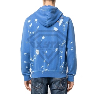 Ropa de calle, el mejor diseño, sudaderas con capucha de invierno para hombre desgastadas de alta calidad, forro polar de algodón 100%, manga completa ligera personalizable - Product Image 3