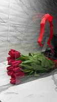 Pochette transparente en PVC réutilisable pour bouquet de fleurs, boîte cadeau pour emballage de bouquet à main, Saint-Valentin