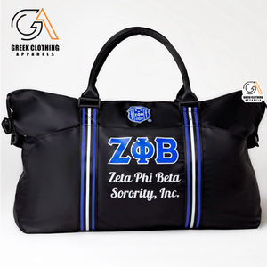 Sac de voyage de haute qualité personnalisé Zeta Phi Beta, sac de voyage léger pour le week-end, sac de voyage en nylon avec poignée - Product Image 4