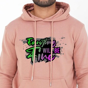 Sweats à capuche imprimés en relief, impression DTF, vente chaude, 500GSM, taille plus, pull à épaules tombantes, sweats amples, sweats à capuche pour hommes - Product Image 4