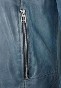 Veste en cuir pour hommes Slim Fit 100% Veste en cuir élégant en cuir véritable pour hommes - Product Image 5