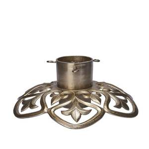 Le dernier support d'arbre de Noël coulé en fer avec support d'arbre de Noël fini en or pour la décoration d'arbre vivant Taille réglable - Product Image 2