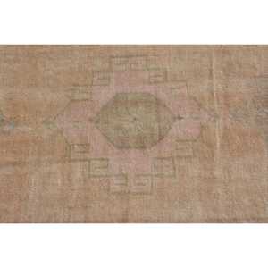 4.6x9.8 ft Rug, Turkish Vintage Rug, <b>Brown</b> <b>Wool</b> Rug - Product Image 5