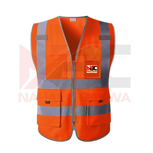 เสื้อกั๊กโพลีเอสเตอร์สะท้อนแสงคุณภาพสูงพร้อมโลโก้ที่ปรับแต่งได้ - Product Image 4