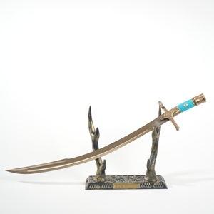 Arte de la pared decoración espada de juguete con caja y vaina, espada otomana, regalo de cumpleaños, regalo de boda, decoración del hogar Cosplay juguete arte de la pared - Product Image 5