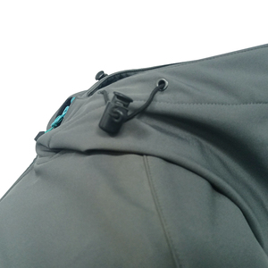 Veste softshell d'hiver légère et confortable pour homme, avec logo sur le devant, en tissu polyester et toile, coupe-vent, service OEM - Product Image 4