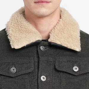 Abrigos y chaqueta de cuero de ante de invierno de manga larga de nuevo diseño, abrigos y chaqueta de cuero de ante liso ajustados hechos en Pakistán - Product Image 6