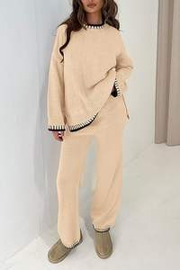 Survêtements tendance de qualité supérieure pour femmes, vêtements de sport, jogging, tenue décontractée, coupe ajustée, fabrication en usine, meilleur prix, ensemble de survêtements - Product Image 2