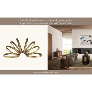 Objet de table en métal doré de style printemps, élégant, décoratif, pour les événements de bureau, décoration de table ou de côté, en provenance d'Inde - Product Image 3