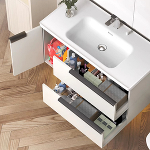 Meuble de rangement de salle de bain en contreplaqué ARROW de haute qualité à prix abordable avec tiroirs, design compact et efficace, armoire suspendue - Product Image 3