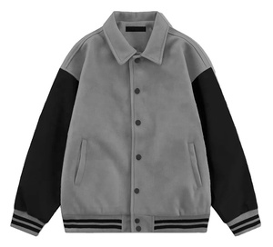 Veste universitaire vierge de haute qualité avec logo personnalisé Veste en laine Letterman Poche avant Baseball CollegeBaseballjacket pour hommes - Product Image 5