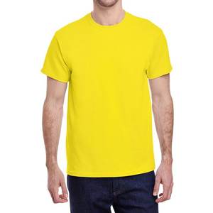 T-shirt de fitness de couleur unie pour hommes Chemise d'entraînement respirante coupe ajustée pour la course à pied Sports Activewear Summer Tee - Product Image 1
