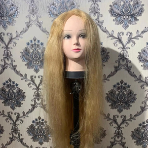 Perruque de cheveux indiens Remy en dentelle brun clair de 40 pouces, vague naturelle, styles afro et boucles, extension de cheveux humains bruts, style droit - Product Image 1