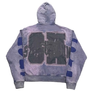 Custom <b>Trendy</b> Zipper-Up 100% Cotton Terry Oversized Men <b>Hoodie</b> OverSize Vintage Zipper Printed <b>Hoodie</b> For Men - Product Image 2