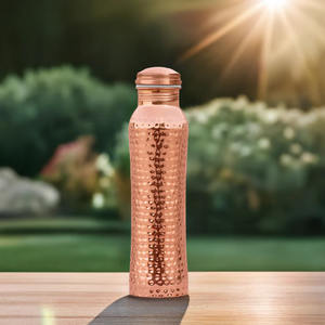 Botella de agua de diseño impreso hecha de cobre puro para oficina, gimnasio y yoga, botella de agua de cobre a prueba de fugas Ayurveda - Product Image 6