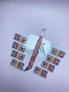 Kaamir-Pince à épiler professionnelle haute précision anti-magnétique en acier inoxydable à pointe lisse, volume de 10mm, pour la beauté - Product Image 2