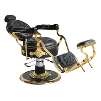 Pompe hydraulique, fauteuil de coiffure professionnel vintage rétro, fauteuil de salon de coiffure, fauteuil de barbier