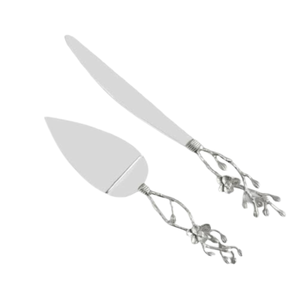 Juego de Cubiertos con Mango Creativo y Único, Cuchillo para Servir Pastel de Acero Inoxidable Brillante, Decoración para el Hogar, Restaurante, Fiesta, Plateado - Product Image 1