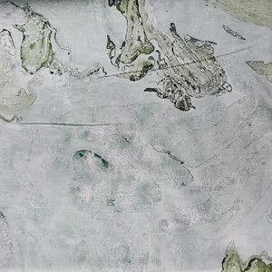 Tela de Popelina de Algodón con Estampado Artesanal Sanganeri, Verde Menta Floral, Ecológica, 120GSM, para Tapicería - Product Image 6