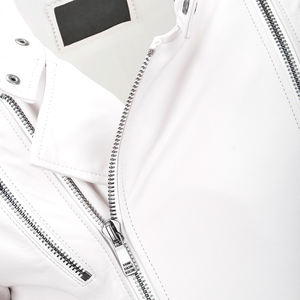 Veste en cuir véritable décontractée d'hiver de haute qualité pour hommes Logo personnalisé Designer Col montant Respirant Séchage rapide Grande taille - Product Image 5