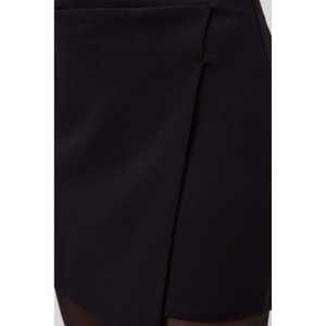 Mini-jupe décontractée en tissu non tissé à armure croisée, au-dessus du genou, 72 % polyester, taille XS, longueur courte, taille naturelle - Product Image 4