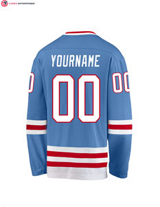 Alta calidad Oem personalizado hockey sobre hielo blanco en blanco uniforme sarga bordado hockey sobre hielo Jersey uniformes desgaste - Product Image 3