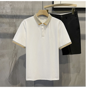 Camiseta Polo con Diseño de Logotipo Personalizado OEM, Cuello Solapa, Manga Corta, Verano, Ajustada, para Hombre, Estilo Nuevo - Product Image 2