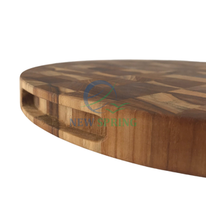 Planche à découper en bois de teck faite à la main de qualité supérieure-Artisanat en grain de fin du Vietnam - Product Image 4