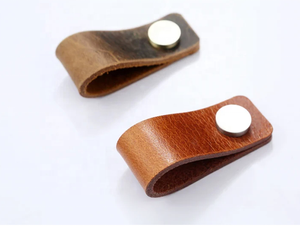 Tay Kéo Ngăn Kéo Bằng Da Pu Trọng Lượng Nhẹ Nhiều Màu Bằng Đồng Cổ Điển Núm Chất Lượng Hàng Đầu Tay Cầm Tủ Quần Áo Kéo Đồ Nội Thất Nhà Bếp - Product Image 5