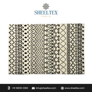 Tapis indien noué à la main design marocain antidérapant pour salle de bain salon ensembles de tapis fabriqués disponibles compétitifs - Product Image 2