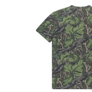 Camiseta de Cuello Redondo de Secado Rápido en Seda/Algodón Azul Sólido con Diseño Personalizado |   Camiseta de manga corta informal de corte regular para hombre |   180g - Product Image 2