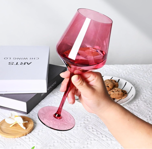 Coupe à vin vintage, mariage, couleur personnalisée, luxe, fête à domicile, boisson, grande coupe à vin de Bourgogne, verre coloré, <span class=keywords><strong>gobelet</strong></span> - Product Image 3