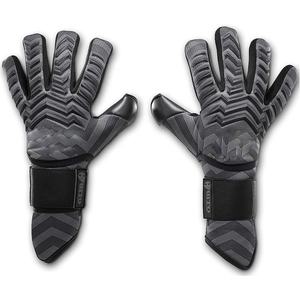 Guantes de portero profesionales personalizados con palma frontal de látex alemán de 4 mm, impresión por sublimación en el dorso y inyección de silicona. - Product Image 4