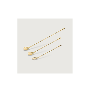Cuillère de bar en laiton Cuillère à agitateur à Cocktail pour longue poignée personnalisée et accessoires de Bar à vin Pièce de conception d'agitateur à Cocktail - Product Image 1