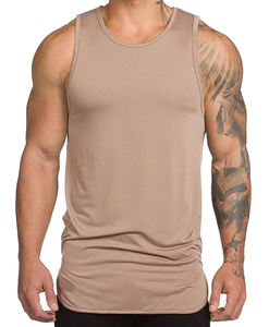 Fournisseur BD Vente en gros Débardeurs de sport pour hommes de haute qualité 100% coton Respirant Séchage rapide Débardeurs musculaires avec logo personnalisé sur le devant - Product Image 2