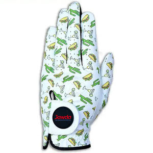 Logo personnalisé Cabretta en cuir de mouton léger antidérapant doux respirant sport gant de golf sangle réglable par sublimation - Product Image 1