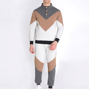 2024ชุดติดตามผู้ชายผ้าฝ้าย100% แขนยาวระบายอากาศได้ดีไซส์ใหญ่พิเศษ - Product Image 1