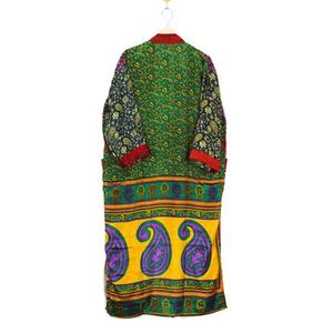 Robe de chambre kimono maxi en soie à fleurs pour femmes, robe de plage, vêtement de nuit à cordon de serrage, col en V, pour l'été - Product Image 3