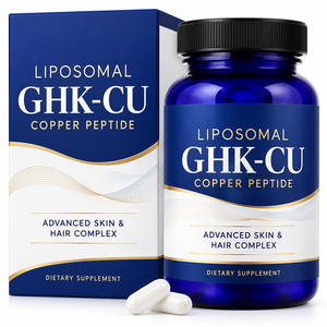 Gélules liposomales de GHK-Cu (peptide de cuivre) à marque privée OEM, 120 unités, pour la santé de la peau et des cheveux, supplément personnalisé avec logo - Product Image 3