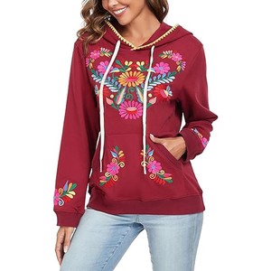 เสื้อฮู้ดปักลายสำหรับผู้หญิงเสื้อมีฮู้ดปักลายน้ำหนักเบาปรับได้ตามต้องการดีไซน์ล่าสุด - Product Image 1