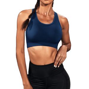 Soutien-gorge de sport sans couture à maintien léger personnalisable pour femme, dos croisé, respirant, soutien-gorge fonctionnel pour femme - Product Image 1