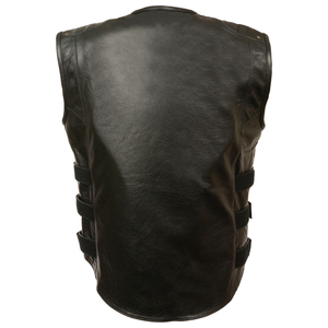 Outer Wear <b>Slim</b> Fit Biker Biker Style 2025 Real Sheep Leather Wool Lined <b>Vest</b> Motorcycle Men's Clothing Fashionable Leather <b>Vest</b> - Product Image 6