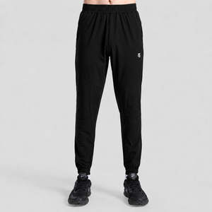 กางเกงขายาว Taper Nova Jogger สีดำ ผ้าฝ้าย 100% ทรงปกติ ปรับแต่งโลโก้ได้ แต่งซิป สไตล์สปอร์ต มีไซส์ XL ถึง 6XL ทรงตรง - Product Image 3