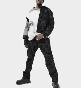 Wholesale Fashion Spring <b>Jacket</b> <b>Denim</b> Big Pocket Solid Color Casual Workwear <b>Denim</b> <b>Jacket</b> for Men - Product Image 5