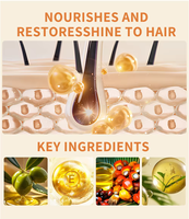 Minyak Rambut OEM Batana 5-in-1 Essential Oil Argan Jojoba Rosemary 50ml Menutrisi Anti-Kusut Aroma Tahan Lama Grosir